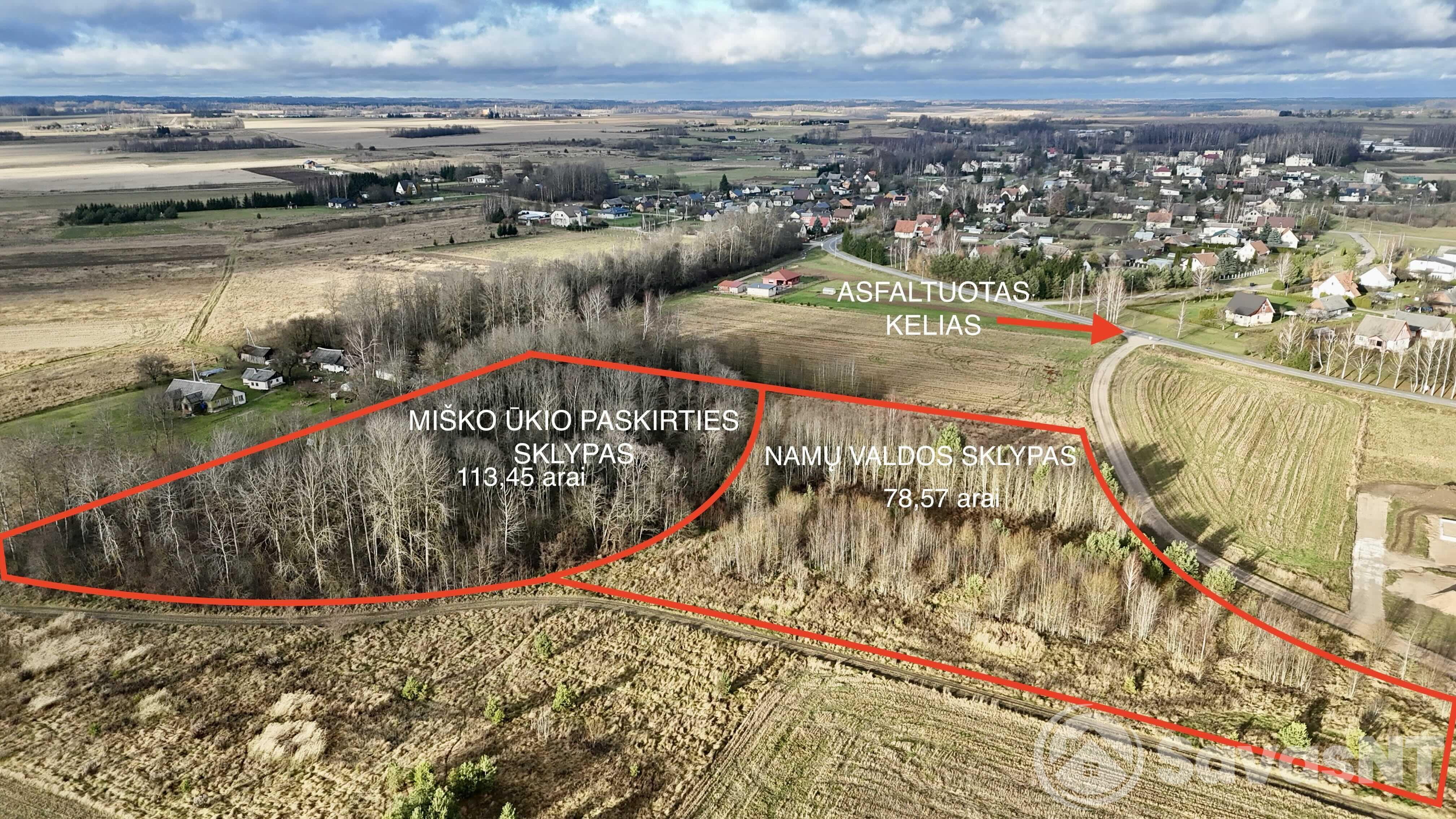 Parduodamas 78,57 arų sklypas  Pučkalaukio gatvėje, Didžiųjų Kabiškių km., Vilniaus rajone