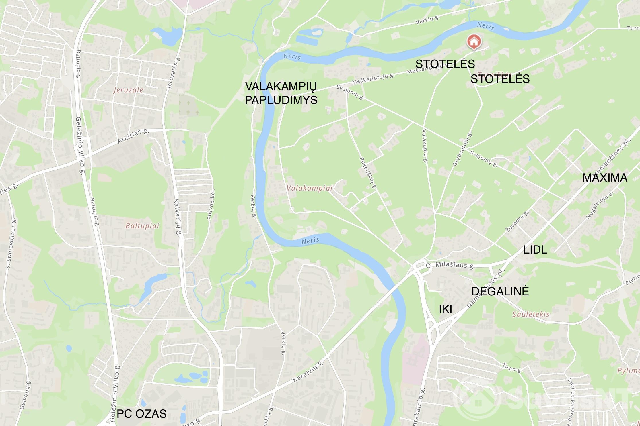 Nuomojamas  3 kamabrių namas Valakupių g.