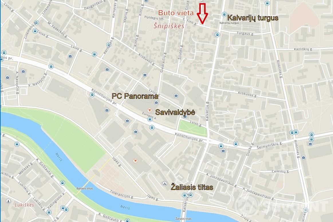 PARDUODAMAS UNIKALUS 2 KAMBARIŲ BUTAS ŠNIPIŠKĖSE, S.Fino gatvėje