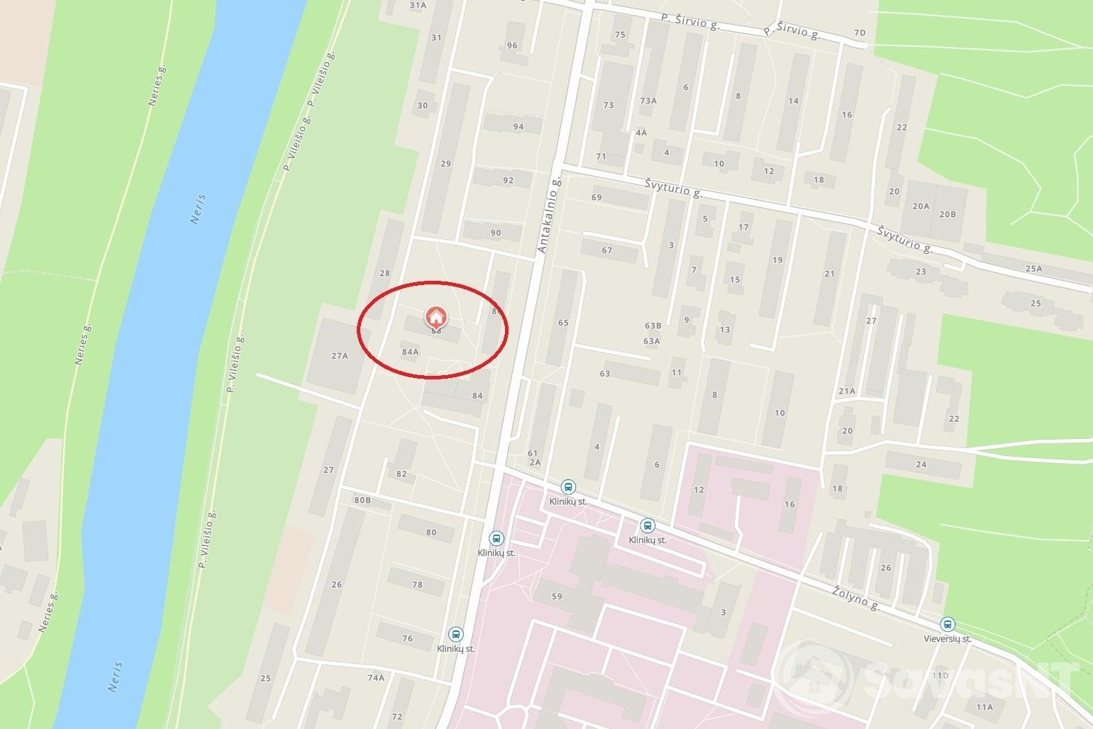 Antakalnio gatvėje, Antakalnyje, Nuomojamas KĄ TIK PO REMONTO dviejų kambarių butas