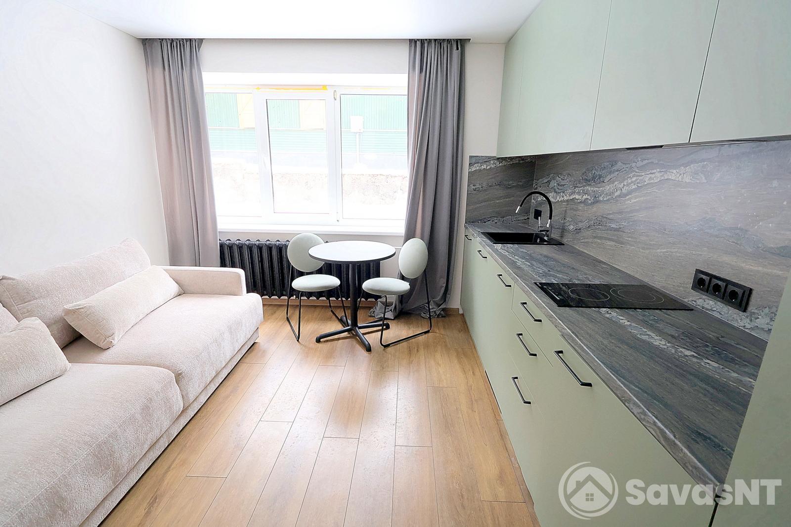 Antakalnio gatvėje, Antakalnyje, nuomojamas KĄ TIK PO REMONTO studio tipo butas