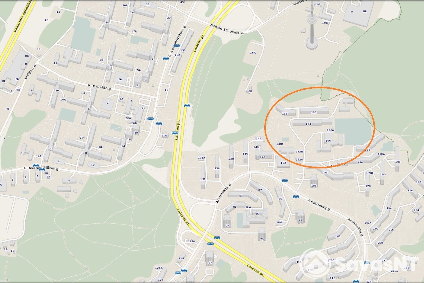 2 kambarių butas Lazdynuose