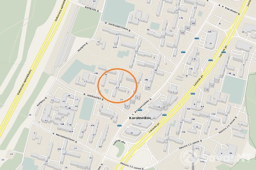 Karoliniškėse nuomojamas kambarys dviejų kambarių bute R. Jankausko g.