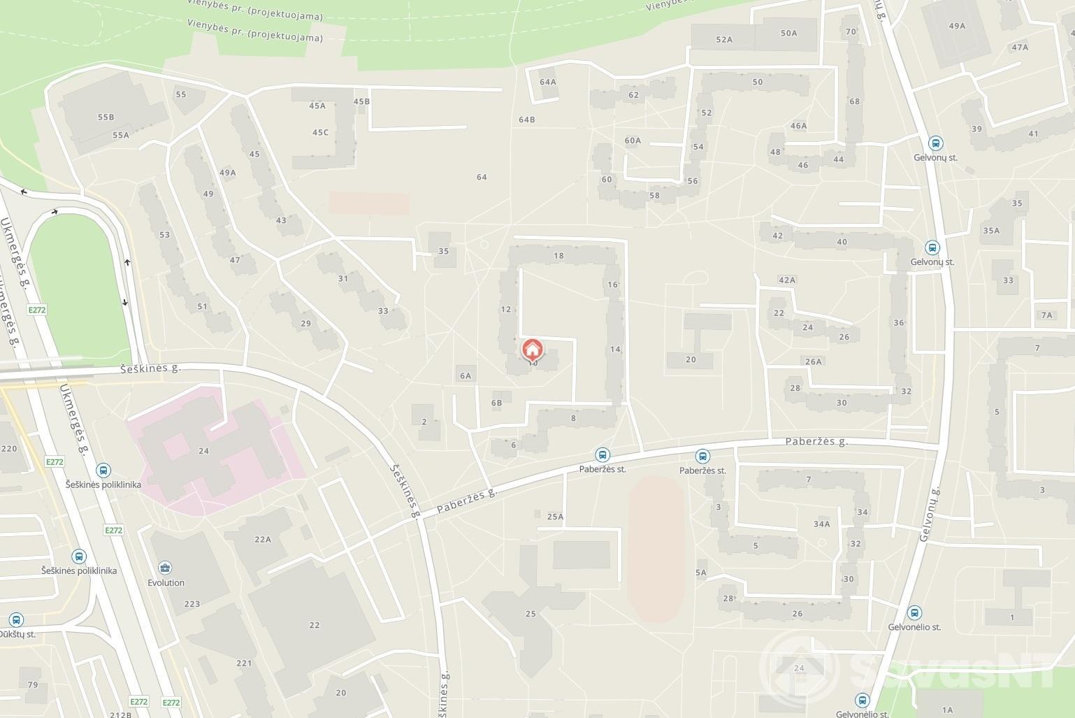 Nuomojamas vieno kambario butas Šeškinėje, Paberžės g.