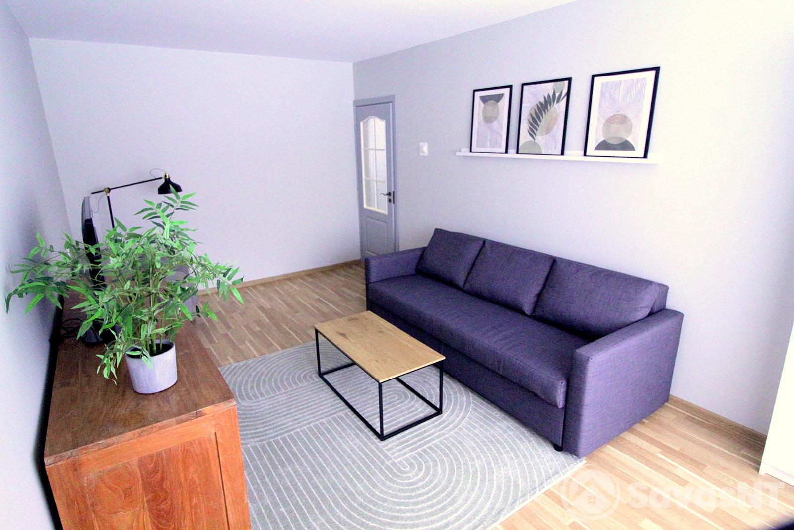 Viršuliškėse nuomojamas naujai suremontuotas dviejų nepereinamų kambarių butas