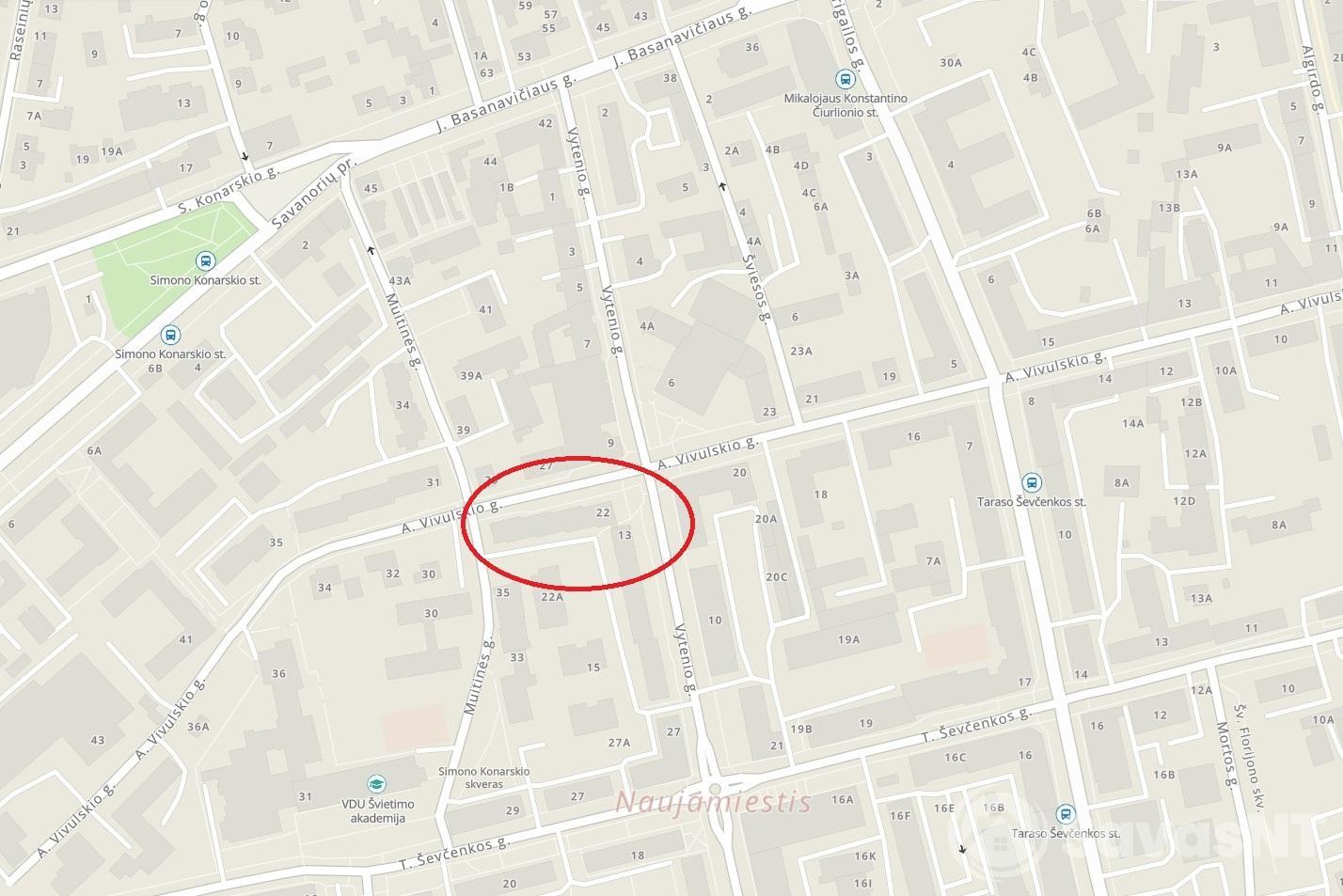 Senamiestyje, A. Vivulskio g. nuomojamas 4 (keturių) atskirų kambarių butas