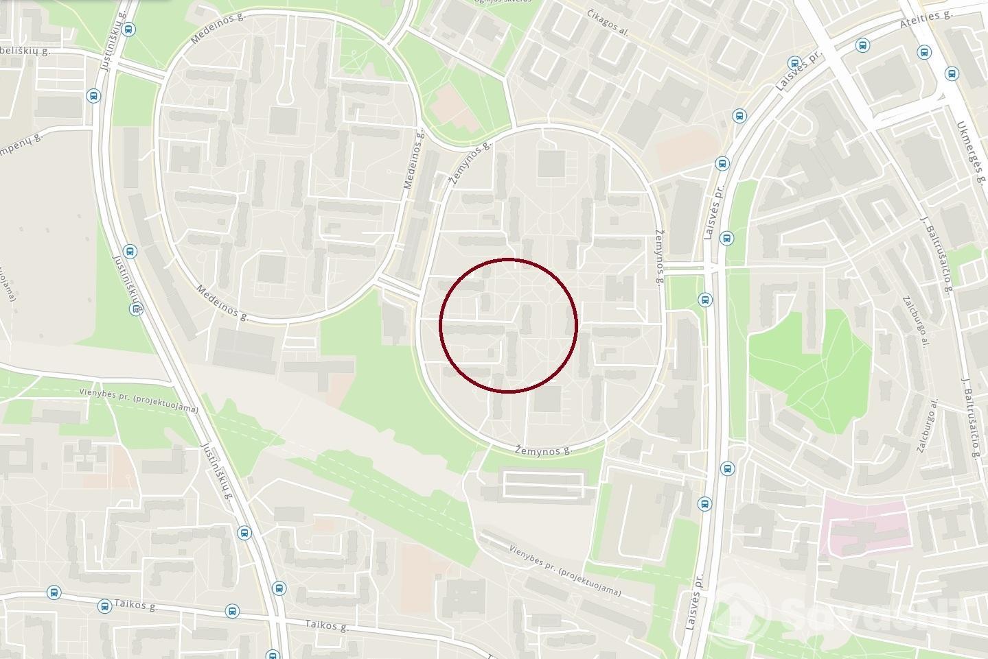 Nuomojamas dviejų kambarių butas Žemynos g. Pašilaičiuose