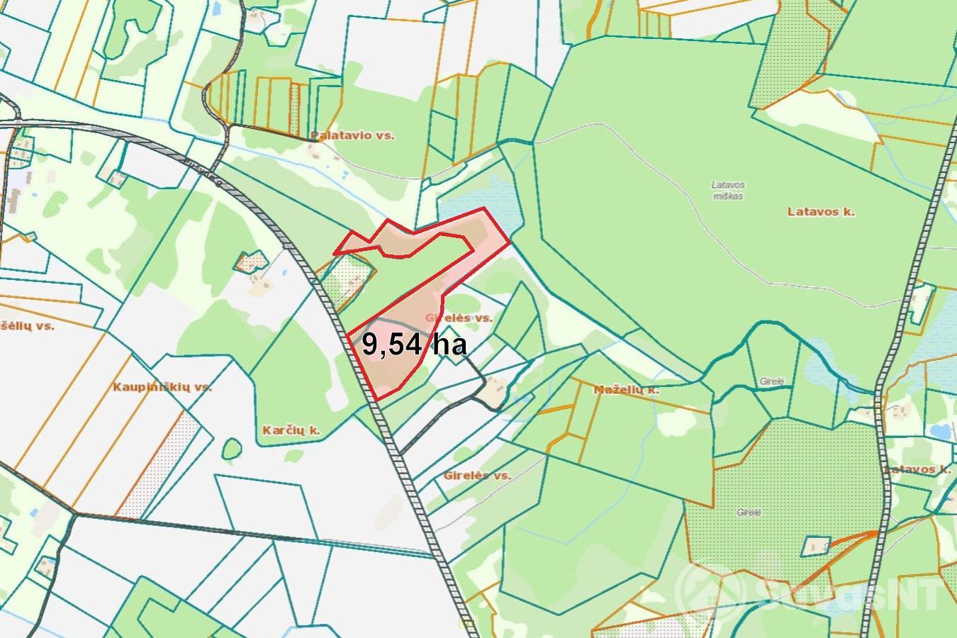 Anykščių rajone parduodamas 9,54 ha ŽEMĖS ŪKIO paskirties sklypas