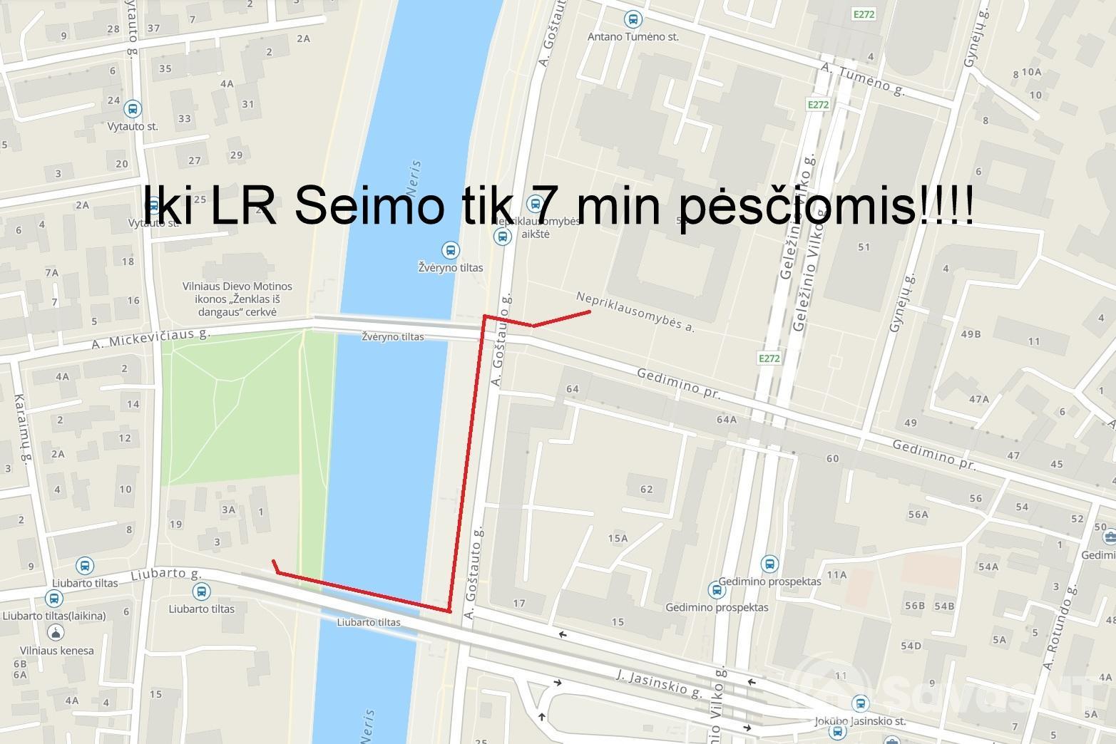 Žvėryne parduodamas vieno kambario butas Liubarto g.