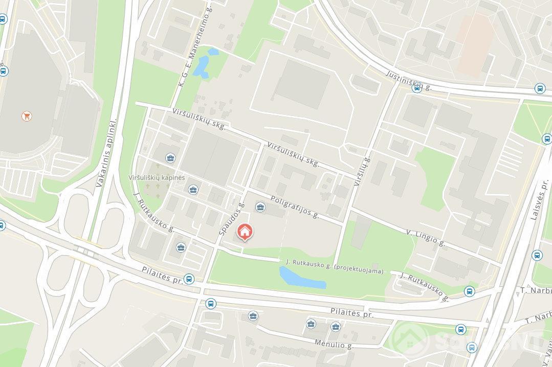Nuomojamas dviejų kambarių butas Juozo Rutkausko g.