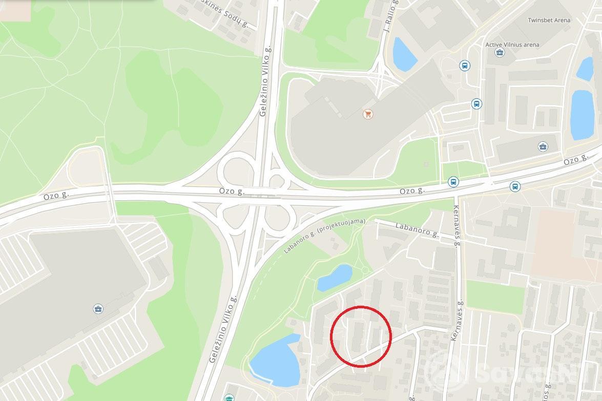 Nuomojamas vieno kambario butas Linkmenų g. 42