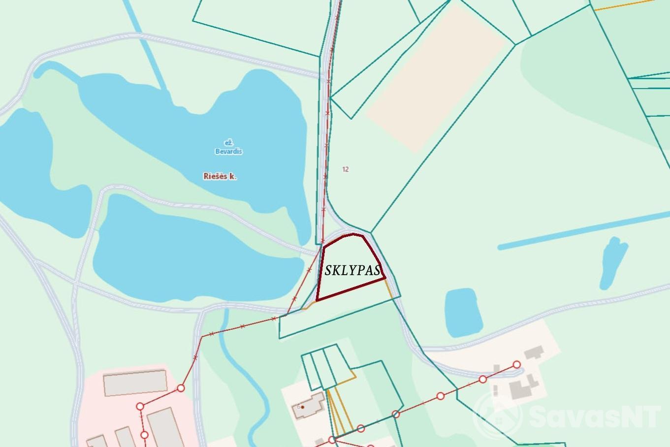 Parduodamas žemės sklypas Vilniaus r. sav., Avižienių sen., Riešės k.