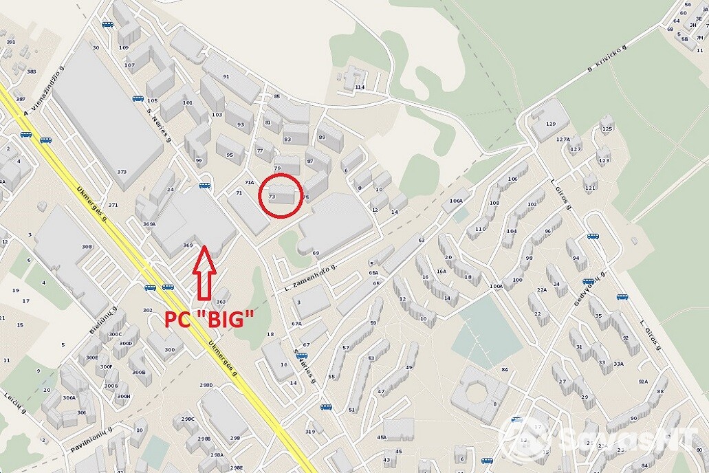 2-jų Kambarių butas S. Nėries gatvėje šalia PC BIG