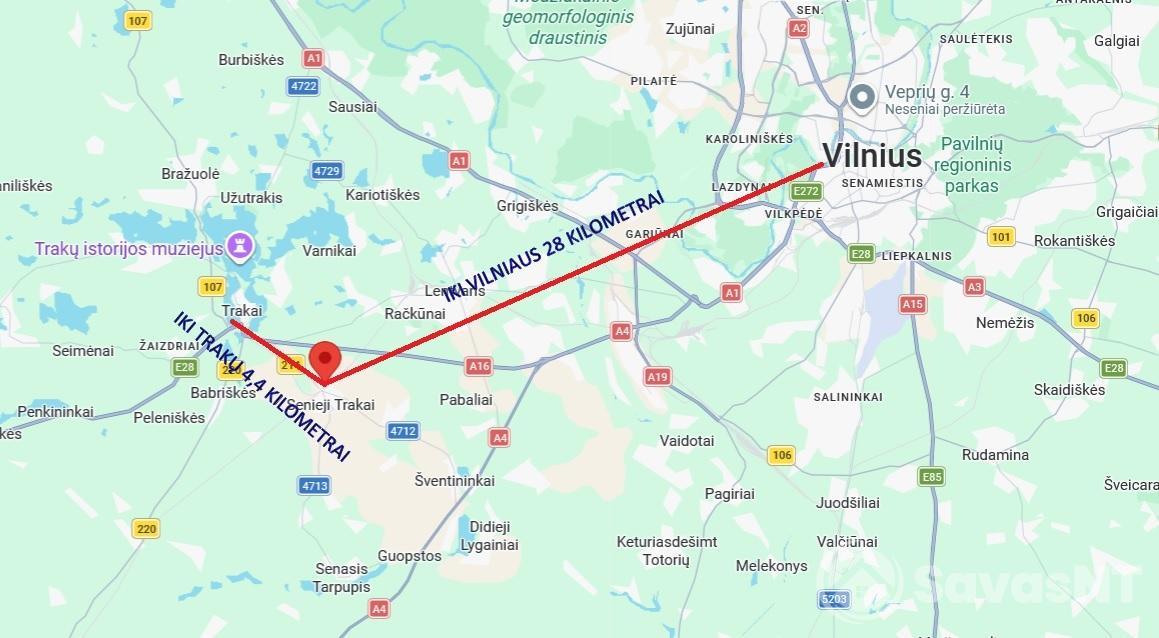 PARDUODAMAS 16,11 a PRAMONĖS IR SANDĖLIAVIMO PASKIRTIES SKLYPAS SENUOSIUOSE TRAKUOSE
