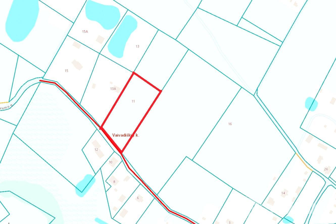Geroje vietoje, Vaivadiškių k., Zujūnų sen. parduodamas 0,5 ha Žemės ūkio paskirties sklypas.